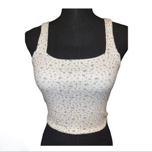 New floral print crop top